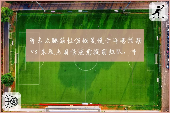 蒋光太腿筋拉伤恢复慢于海港预期 vs 朱辰杰肩伤痊愈提前归队，申花防线稳定性对比鲜明